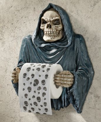 Grim Reaper Bathroom Toilet Paper Holder  